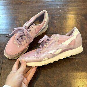 Reebok pink Classic Nylon sneakers